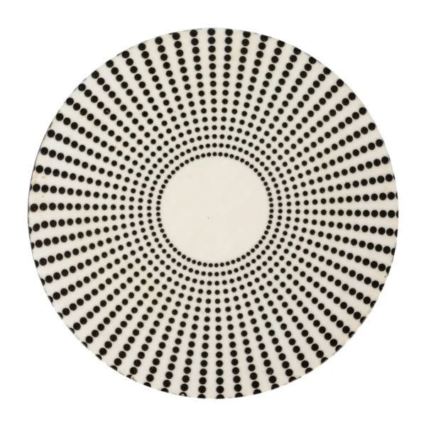 Black and Cream Round Box - Image 3