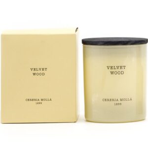 Velvet Wood Ivory Candle
