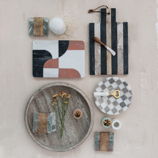 Marble Checkered Tray - Image 2